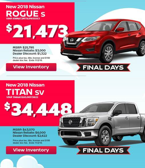 Trophy Nissan Specials | New & Used Vehicles | Mesquite TX